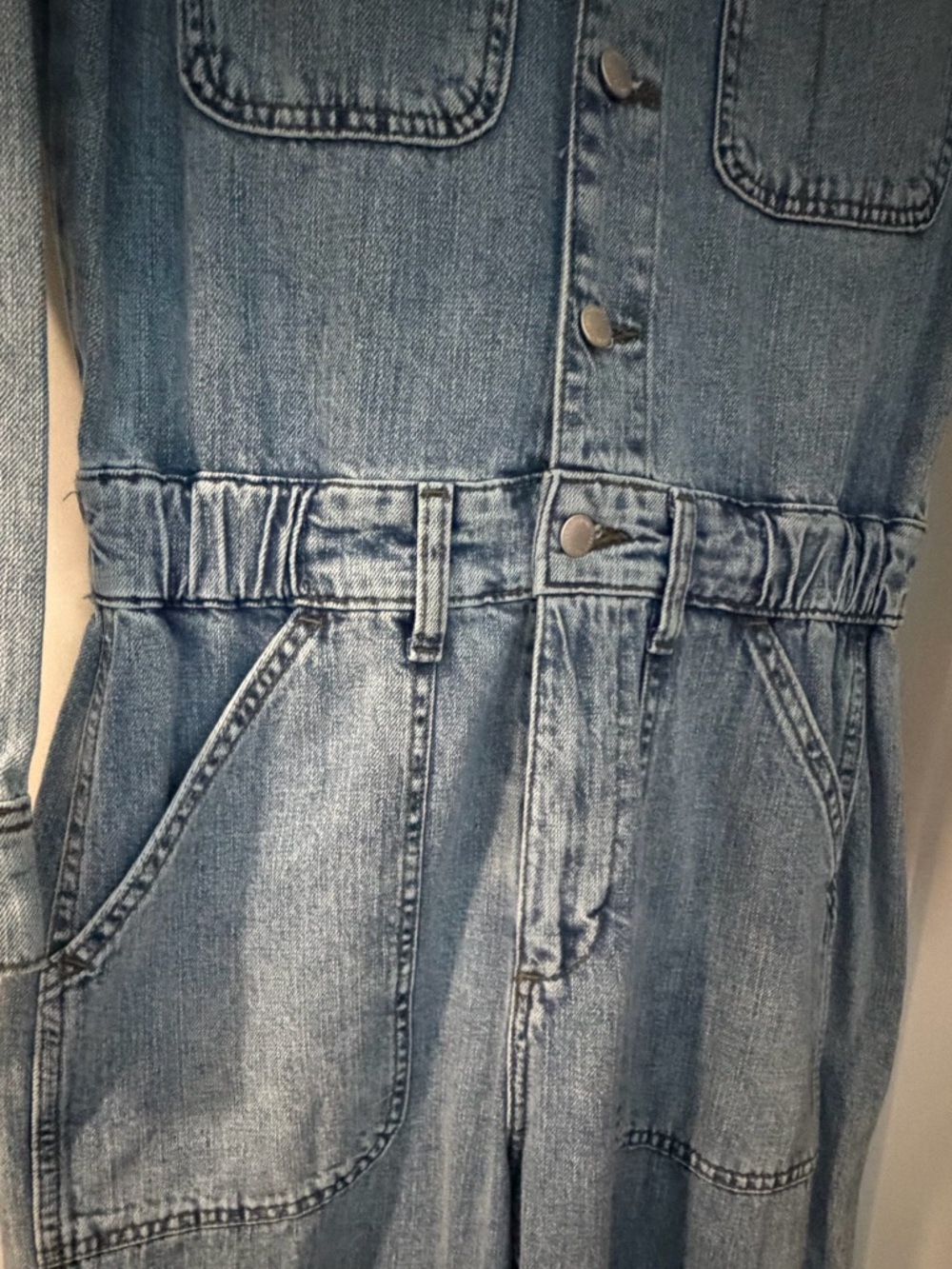 Universal Thread Denim Jumpsuit Utility Wide Leg Blue NWT - Picture 6 of 10